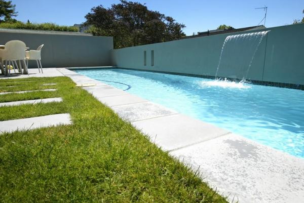 Pool construction and garden